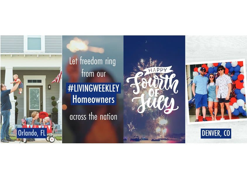 David Weekley Homes Fourth of July Instagram Reel
