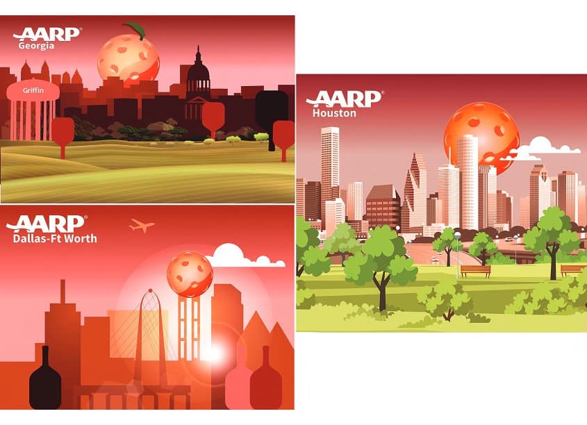 AARP Pickleball Backdrops