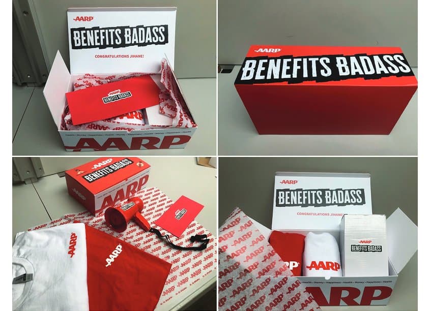 AARP Benefits Badass Welcome Box