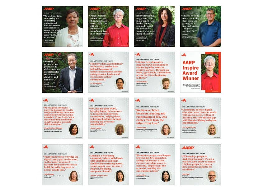 AARP 2023 Purpose Prize Social Media
