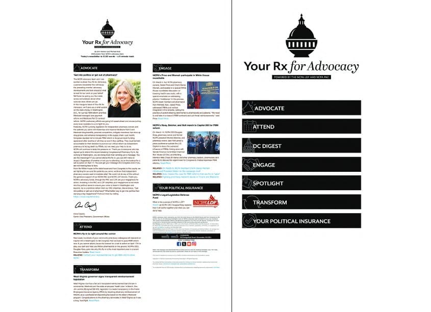 Your Rx For Advocacy e-Newsletter