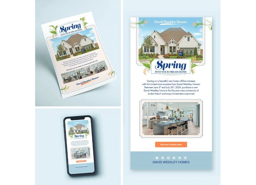 David Weekley Homes Spring Promotion