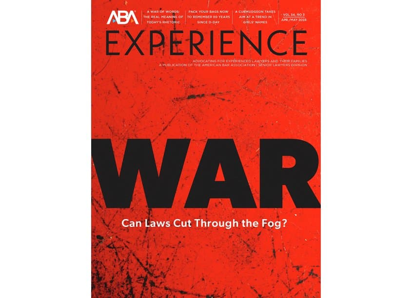 Experience Magazine WAR Cover, April/May 2024