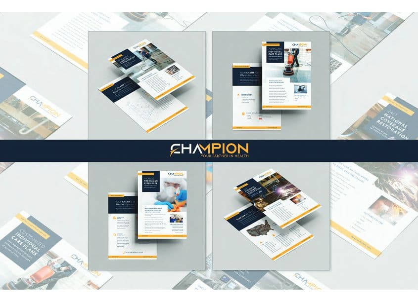 Health Champs Service Flyer Collection