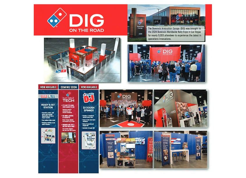 The Domino's Innovation Garage (DIG) On The Road Exhibit at 2024 Domino's Worldwide Rally Expo