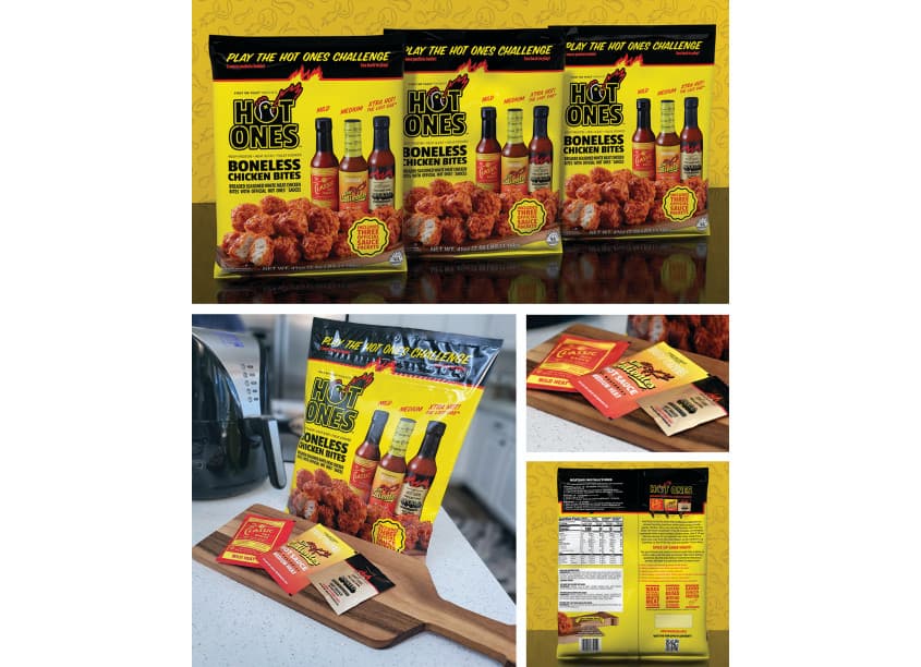 Hot Ones Boneless Chicken Bites Packaging