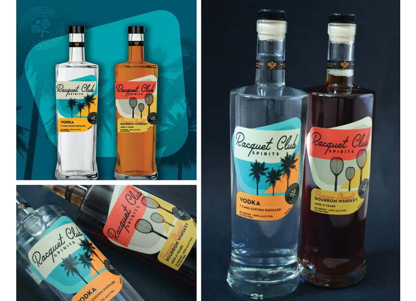Racquet Club Spirits Package Design
