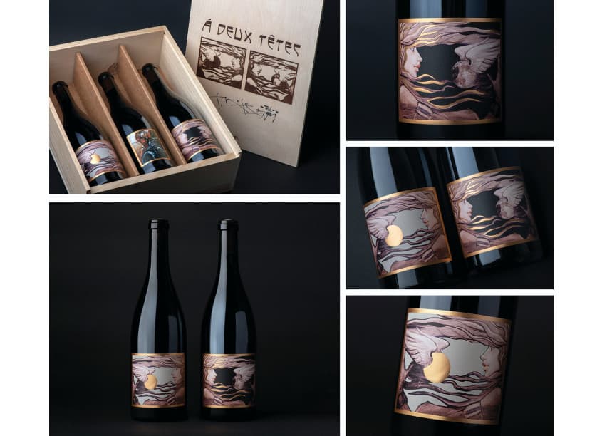 Á Deux Têtes Label Design