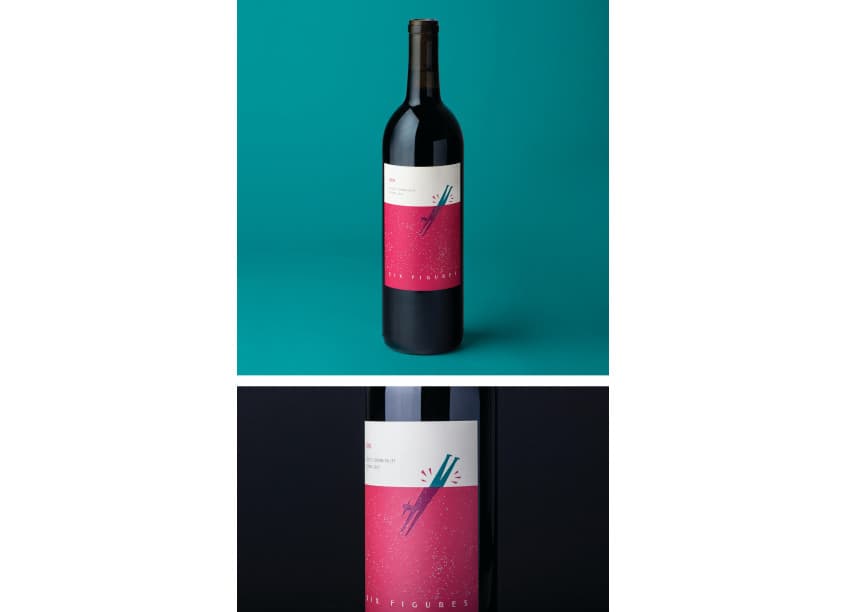 Six Figures Merlot Label Design