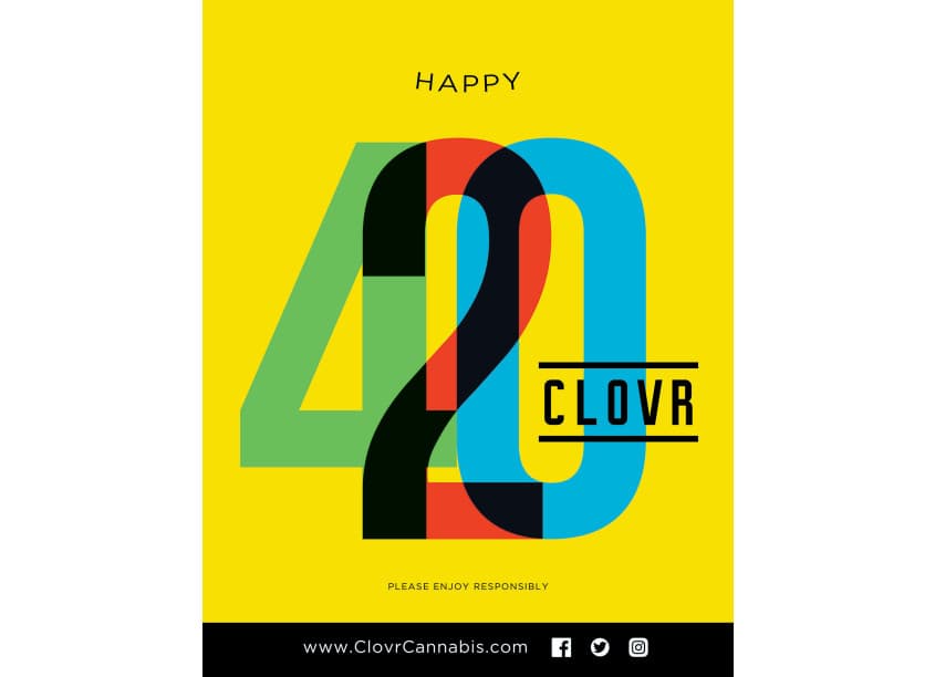 CLOVR 420 Retail Sign
