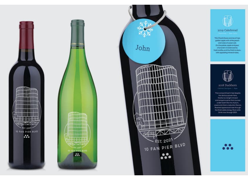 Gift of Wine To Promote Boston Office Opening