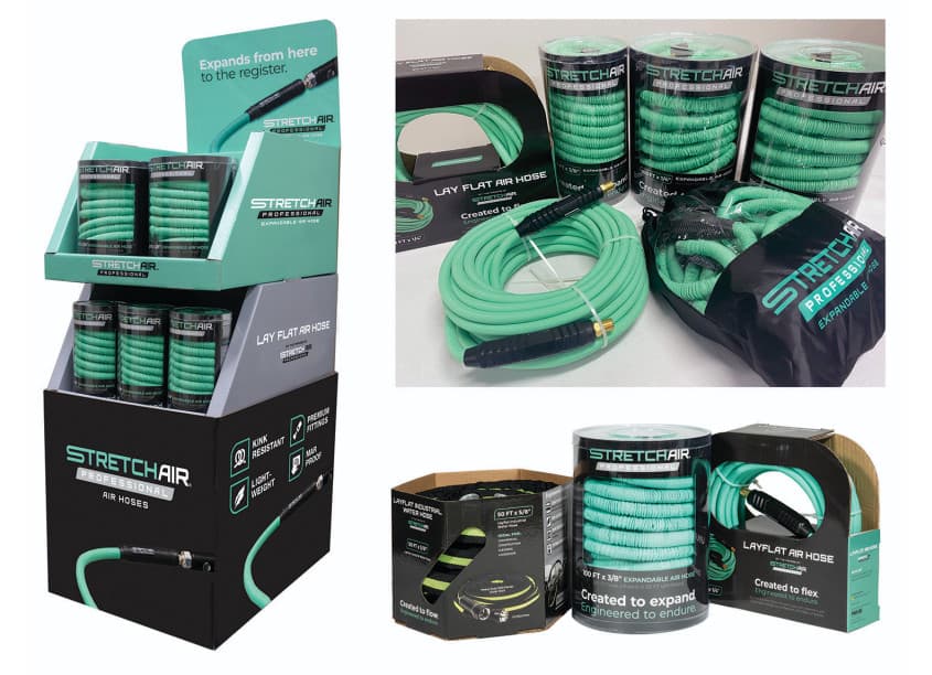 StretchAir Packaging and POP Design