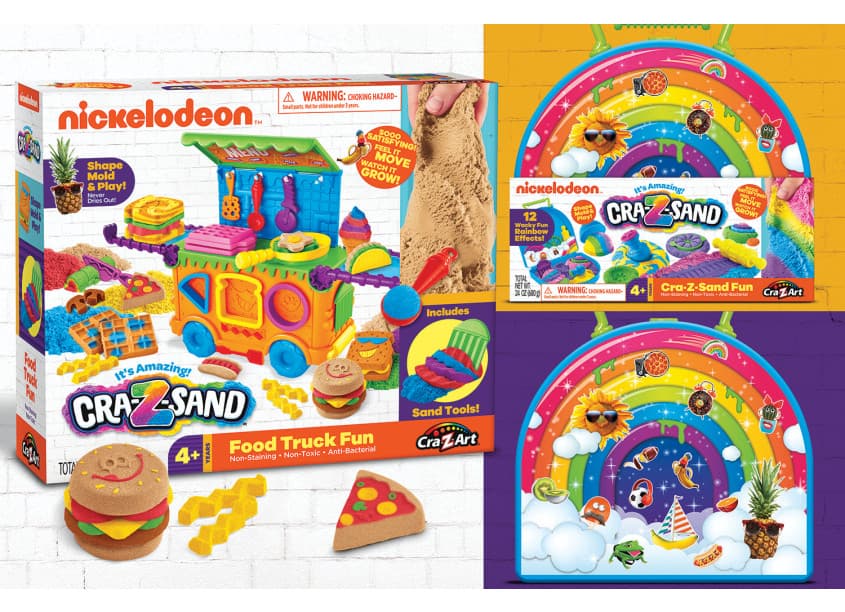 Nickelodeon CraZSand Rainbow Case and Food Truck