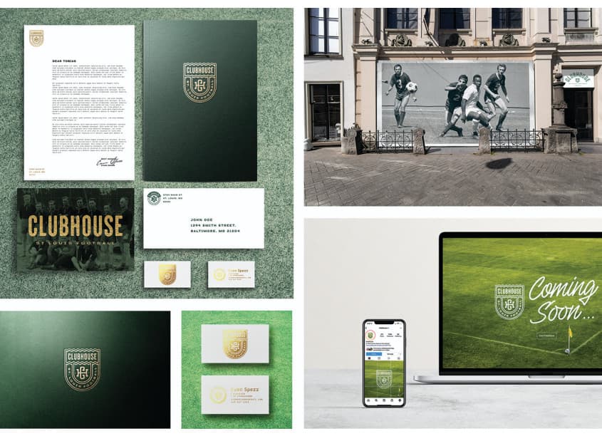 Clubhouse STL Branding & Signage
