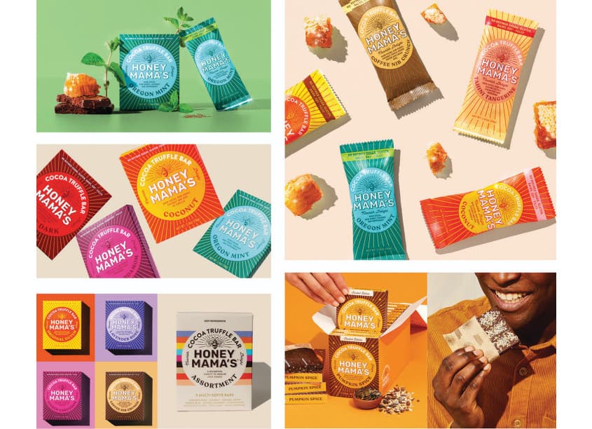 Honey Mama’s Cocoa Truffle Bar Packaging