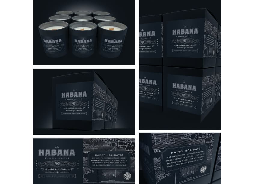 Habana Candles Box and Label Design