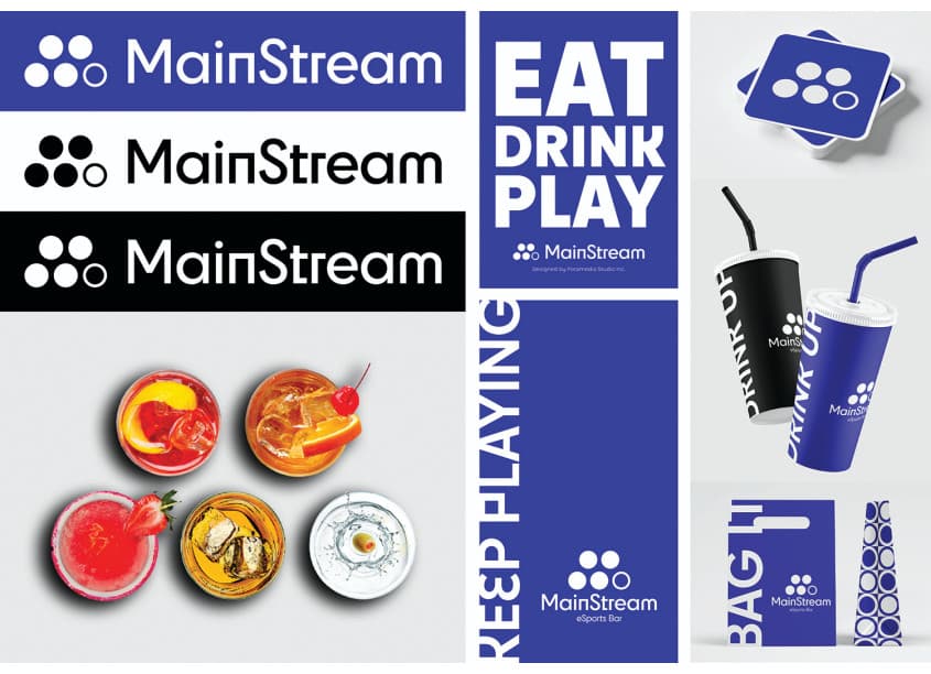 MainStream eSports Bar Branding and Identity