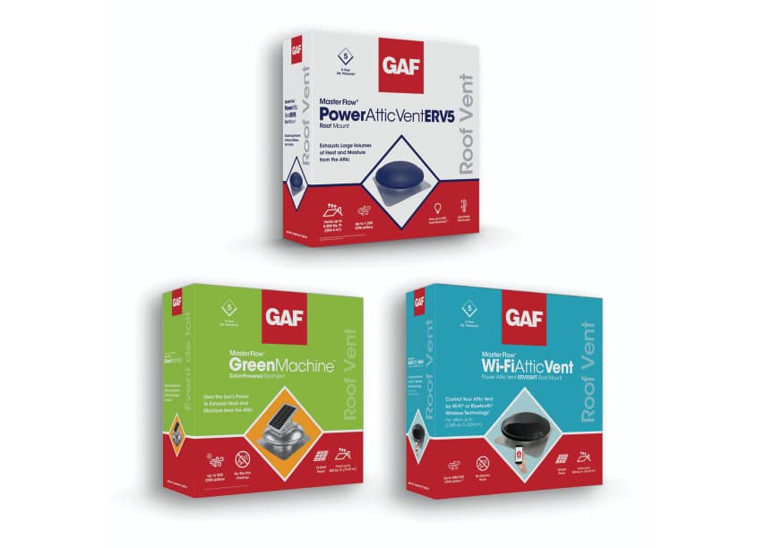 GAF Master Flow Package Design
