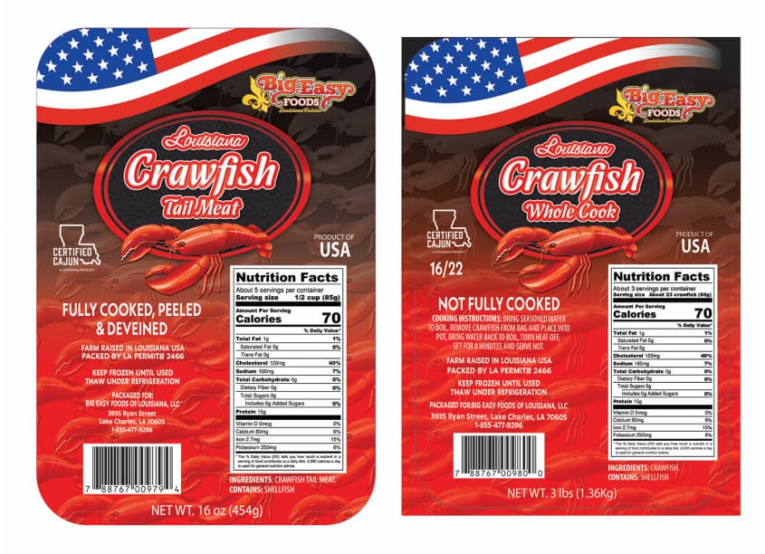 Louisiana Crawfish Packaging