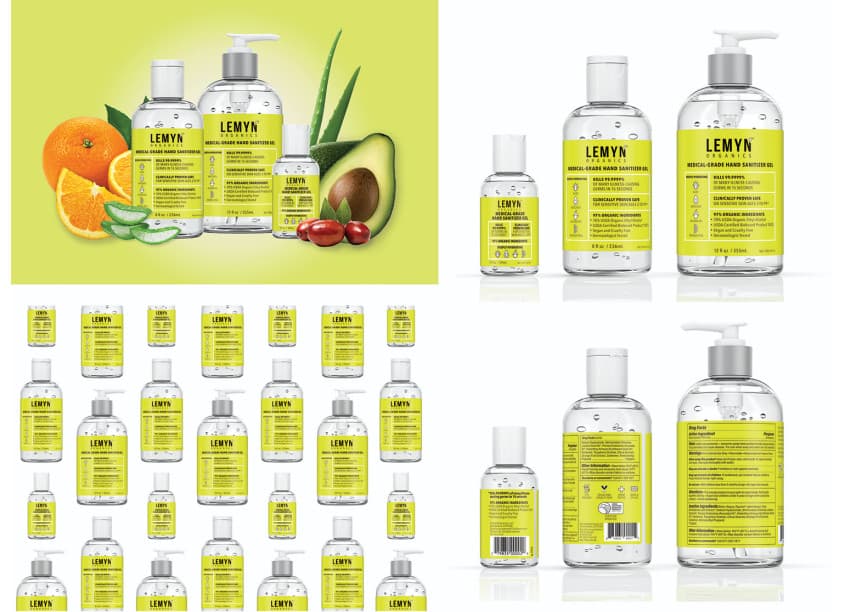 Lemyn® Organics Medical-Grade Hand Sanitizer Gel