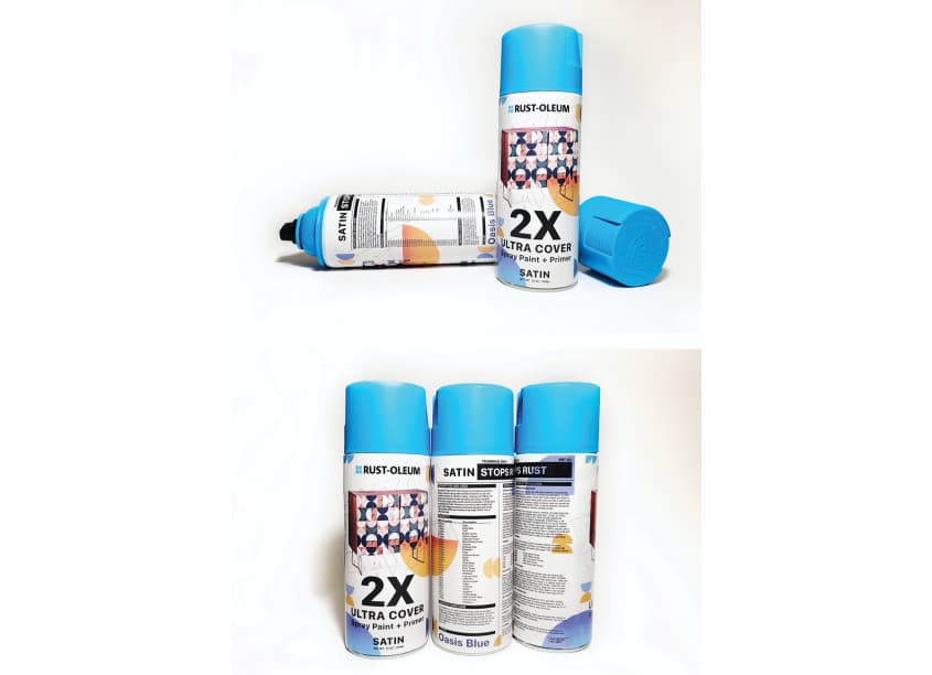 Rust-Oleum Spray Paint Repackaging Student Project