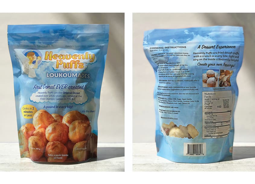 Heavenly Puffs Bag and Logo