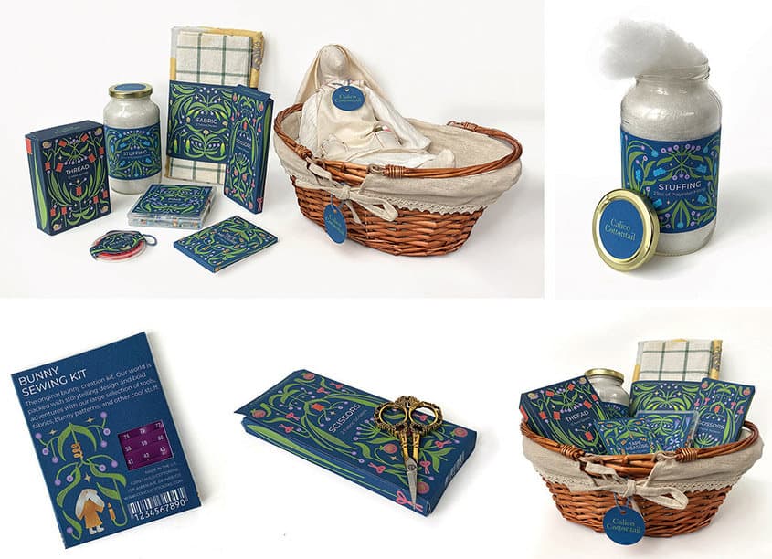 Calico Cottontail Package Design