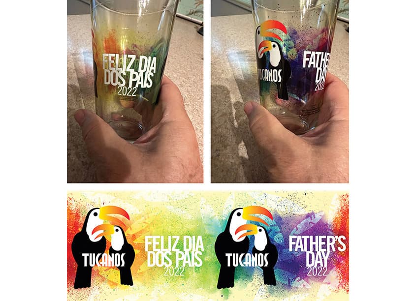 Father’s Day Glass
