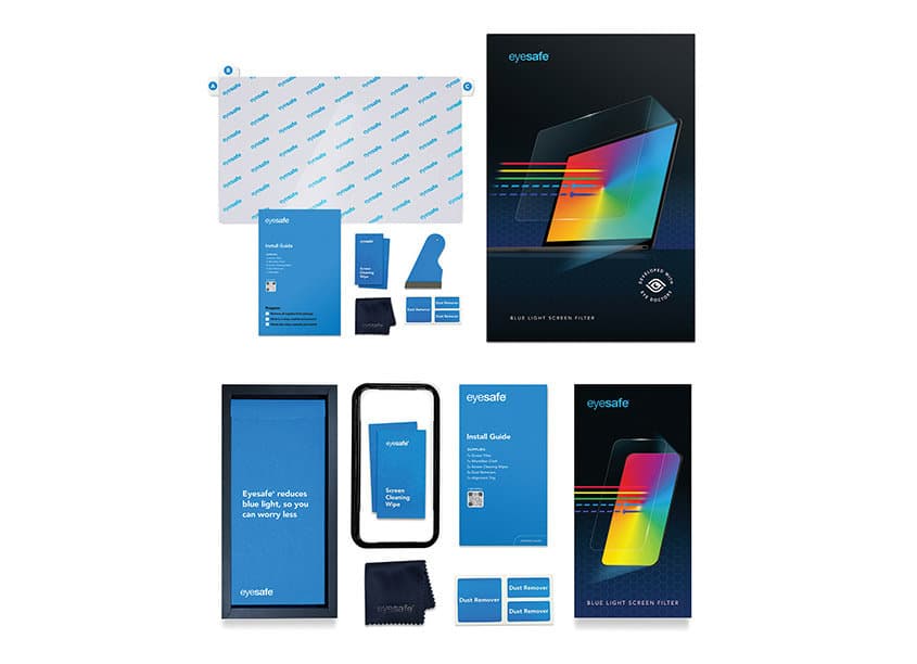 Eyesafe Blue Light Screen Filters Packaging