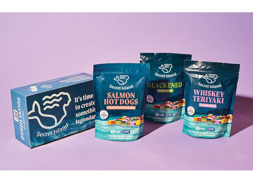 Salmon Pouch Packaging and Shipper Box Design