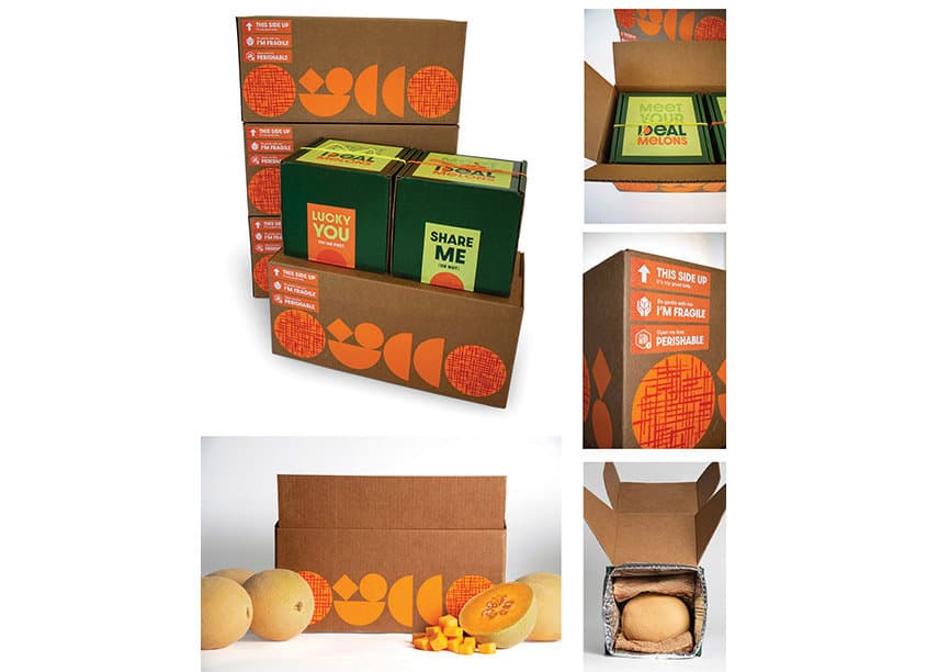 IDEAL Melons Product and Shipping Boxes