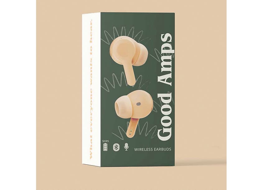 Good Amps Ear Buds Packaging