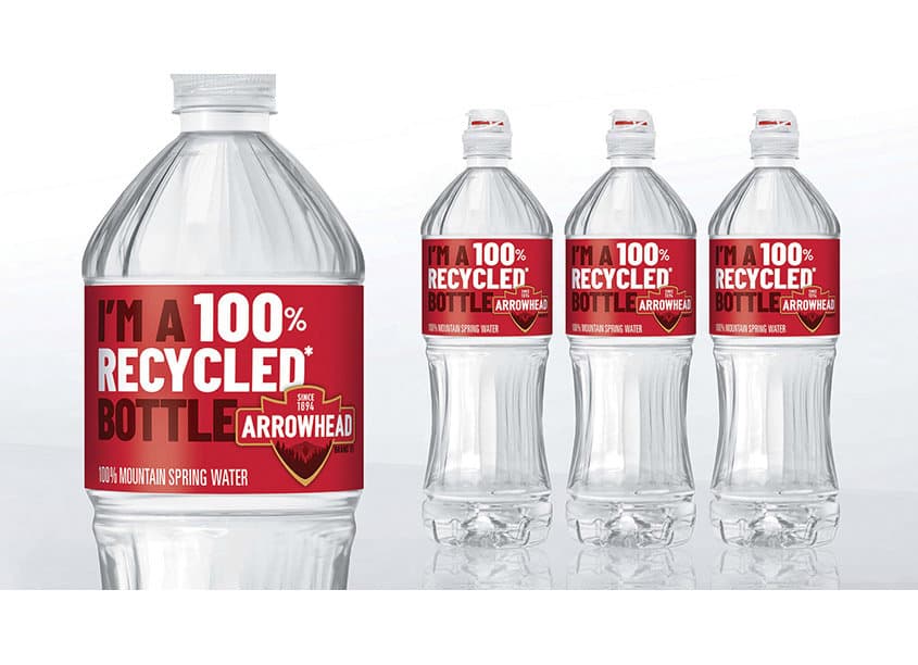 Arrowhead Spring Water 100% Recycled Bottle