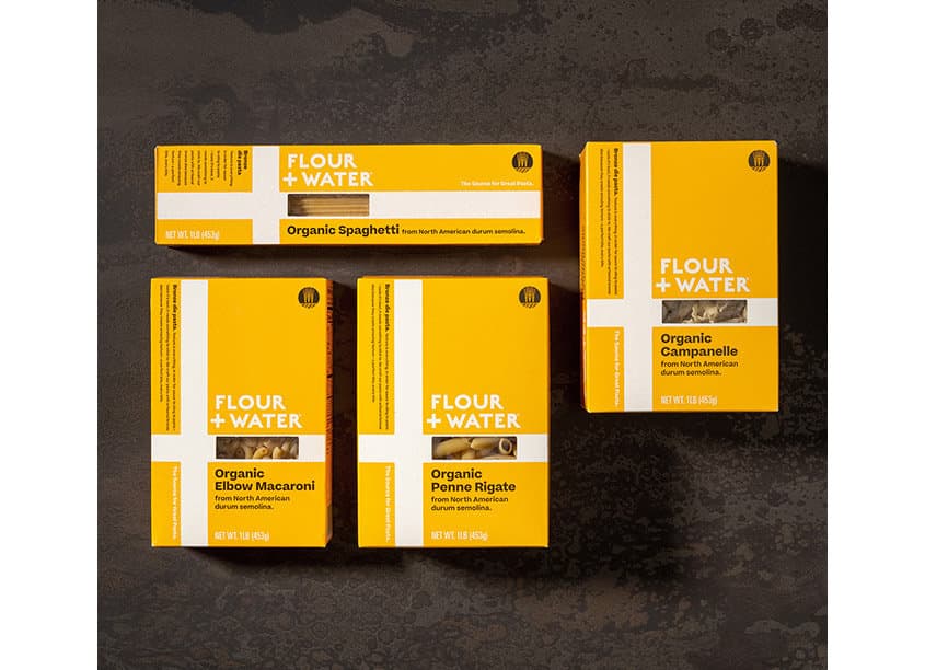 Flour + Water Pasta Packaging