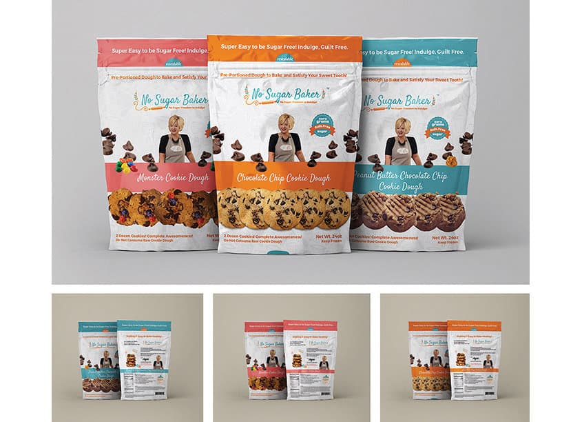 Frozen Cookie Dough Product Packaging.