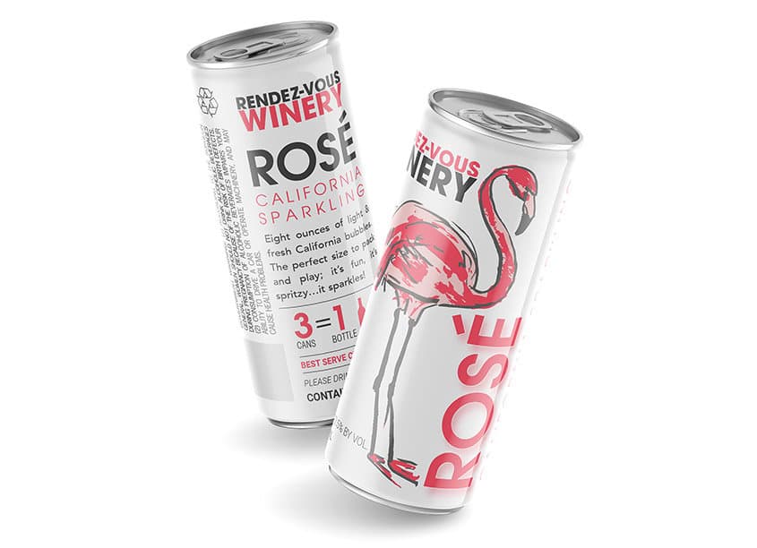 Sparkling Rosé Can