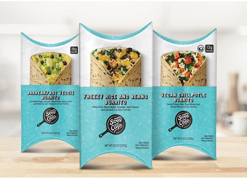 Sous Casa Burrito Packaging