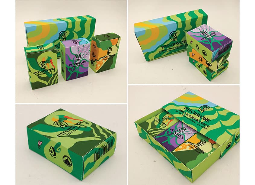 Patchwork Soap Brand and Package Design