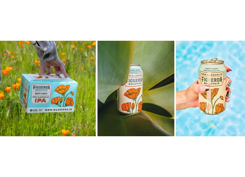 Non-Alcoholic Hoppy Poppy Packaging