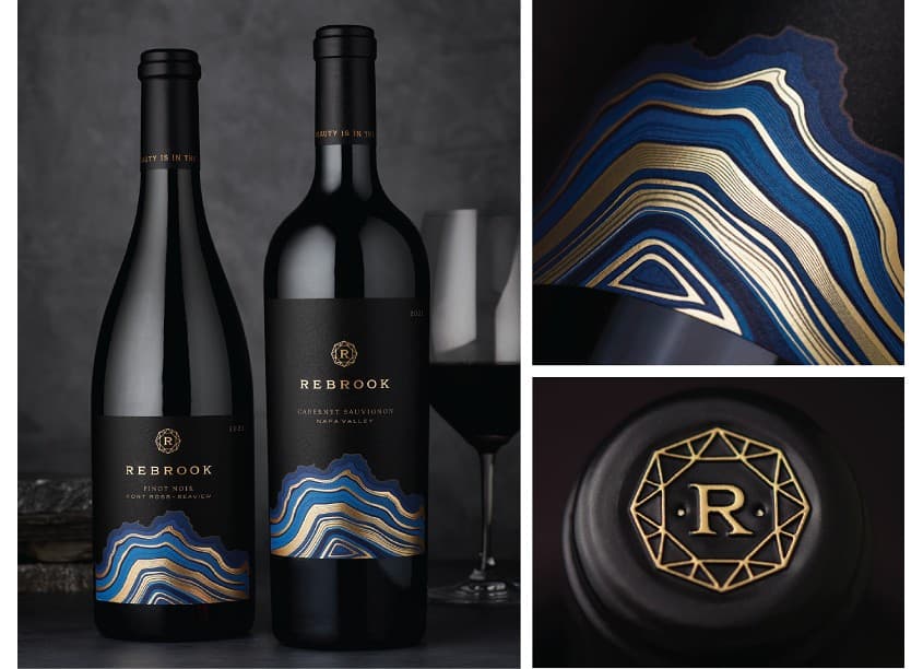 Rebrook Cellars Package Design