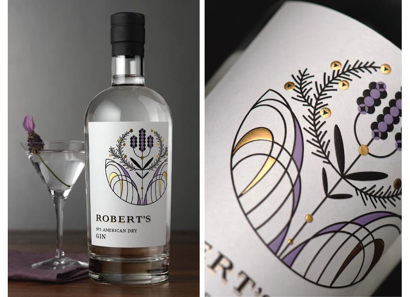 Robert’s No.1 American Dry Gin Package Design