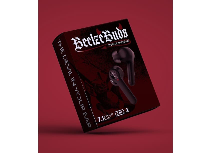 BeelzeBuds Ear Buds Packaging
