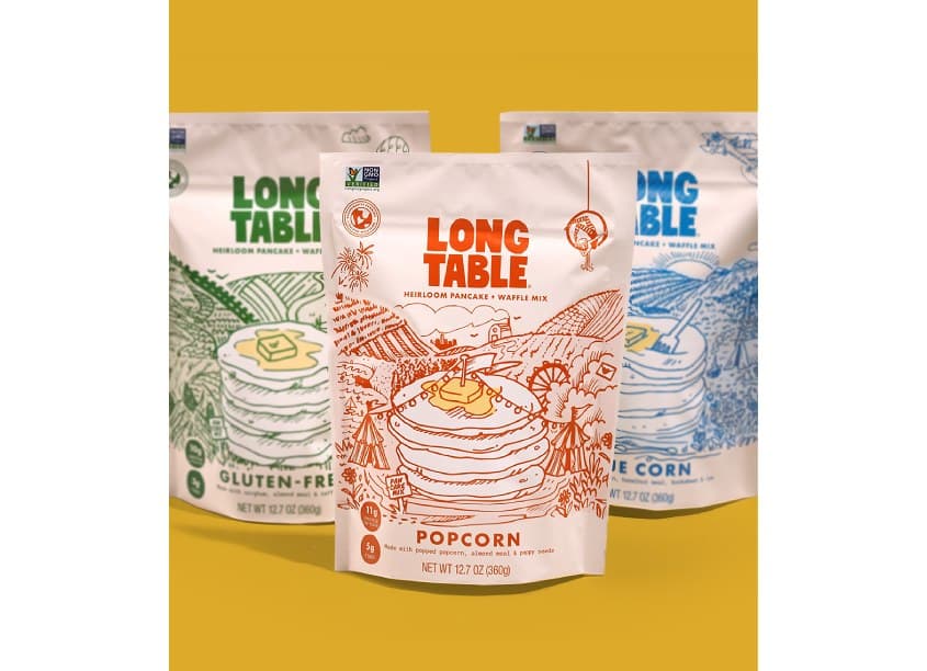 Long Table Pancakes Packaging Design