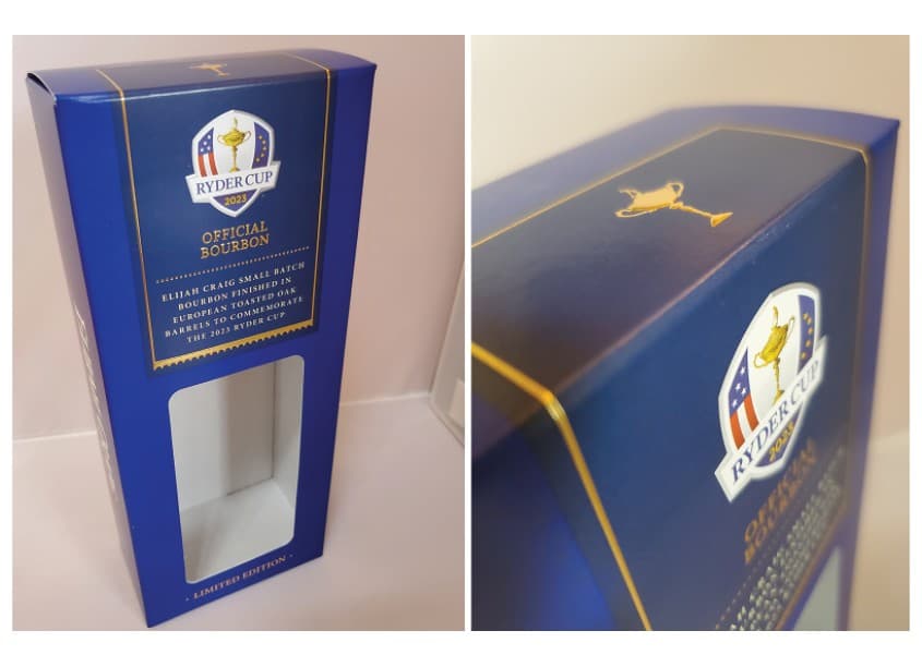 Elijah Craig Ryder Cup 2023 Limited Edition Folding Carton