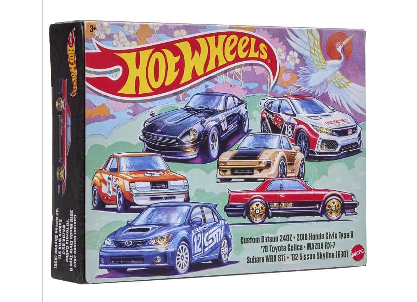 Hot Wheels Japanese European Vehicles Themed Multipack