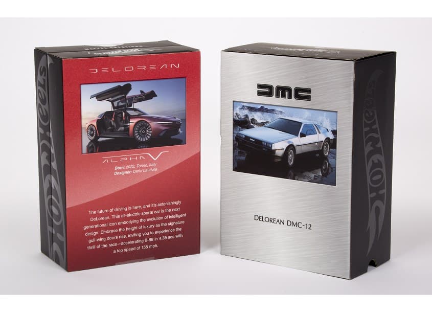 Hot Wheels x DeLorean DMC-12 and Alpha5 Collector Set