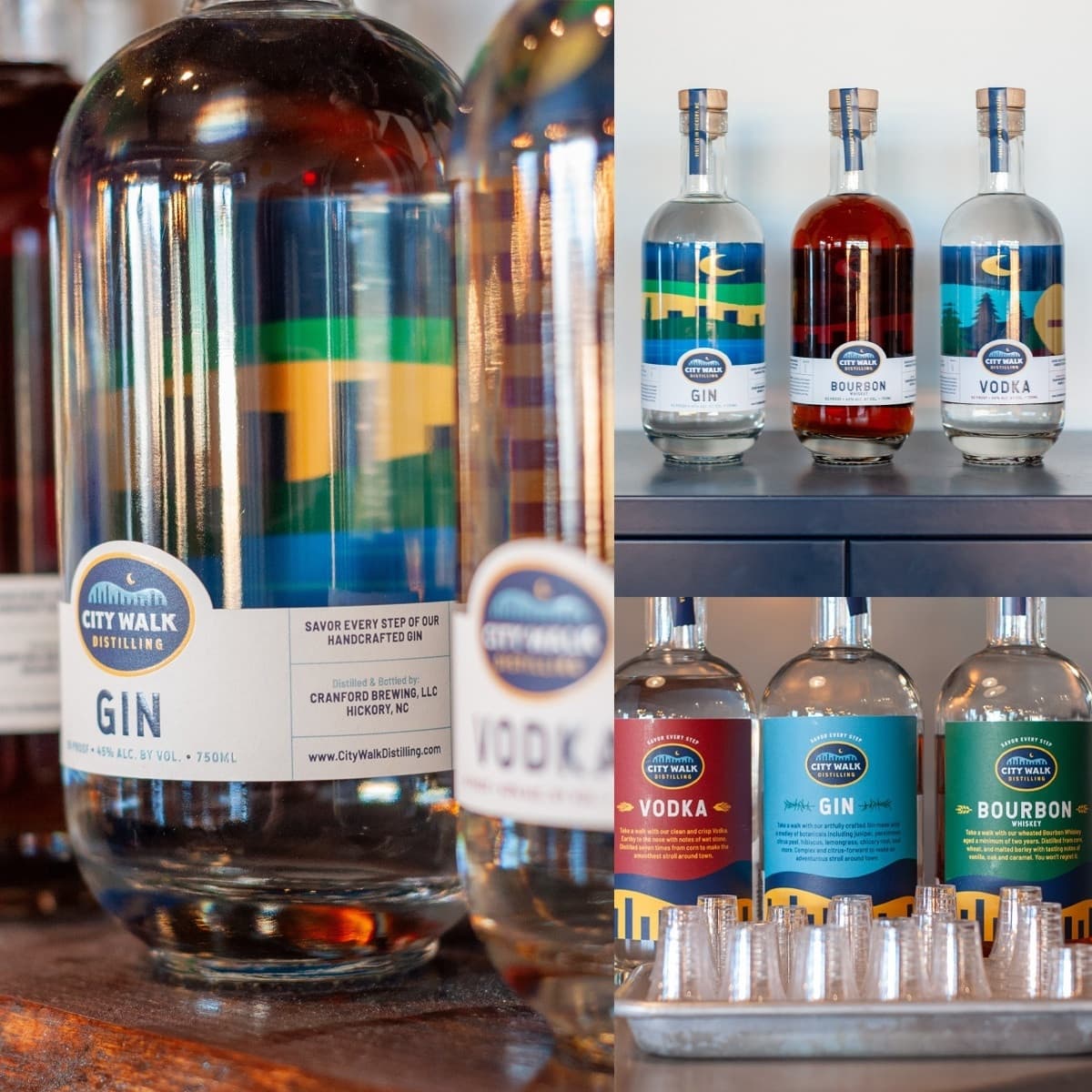 City Walk Distilling Spirit Labels