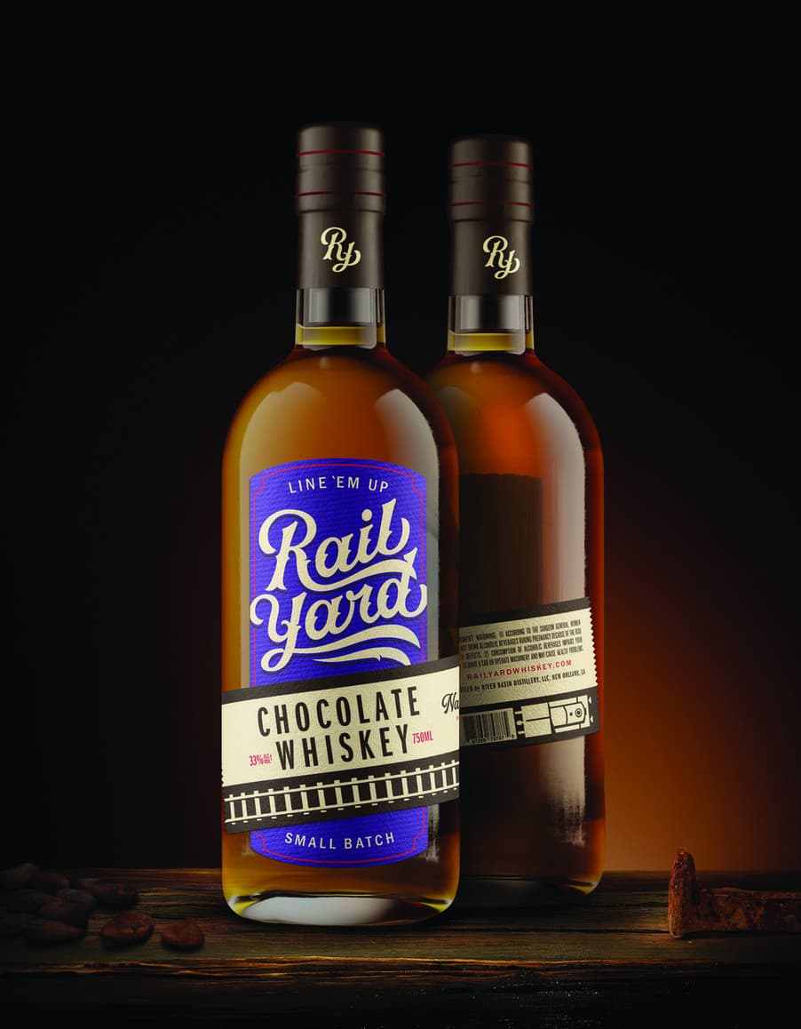 Rail Yard Chocolate Whiskey Brand and Package Design