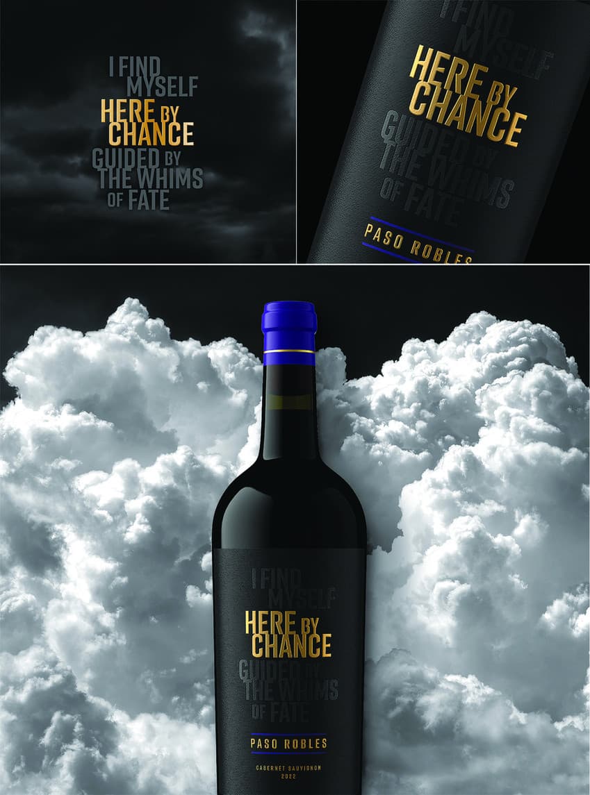 Here By Chance Wine Label