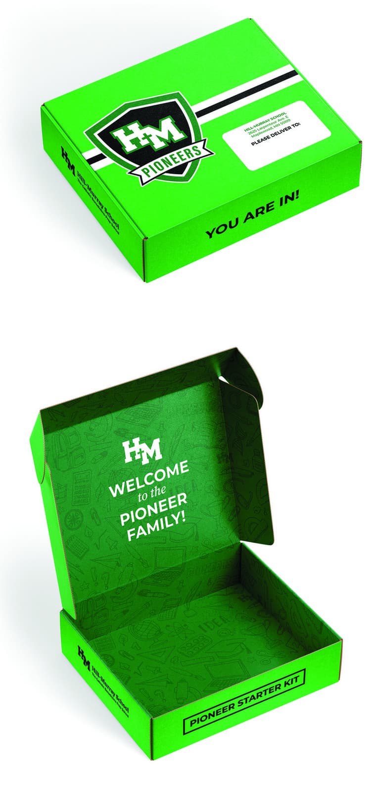 Hill-Murray School Acceptance Box